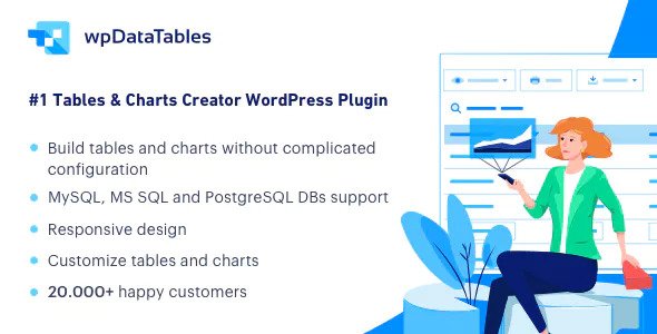 wpDataTables 5.1.0 - WordPress的表格和图表管理器