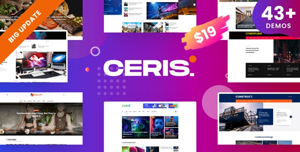 Ceris 3.9.1 - 新闻杂志博客网站WordPress主题