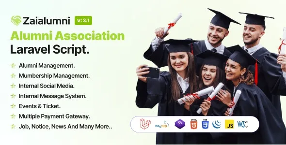 Zaialumni (v3.6) 校友会Laravel脚本 - 校友协会管理系统