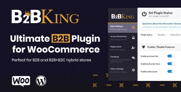 B2BKing 4.3.64 - 终极WooCommerce B2B；批发插件