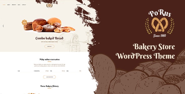 Porus 1.0.5 - 面包店甜品网站WordPress主题