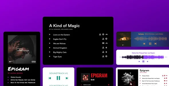 MP3 Audio Player Pro 4.1.2 开心版 - 将音频播放器添加到WordPress