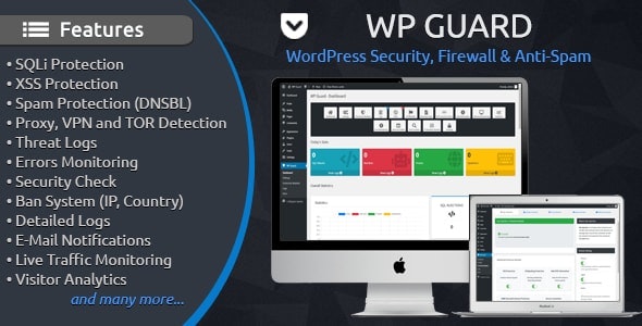 WP Guard 2.3.0 - 安全，防火墙&WordPress的反垃圾邮件插件