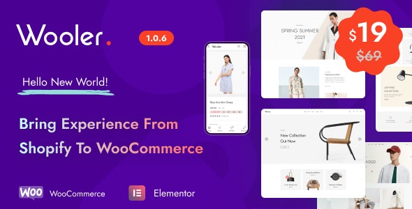 Wooler 1.0.7 - 简约快速时尚服饰在线网店主题