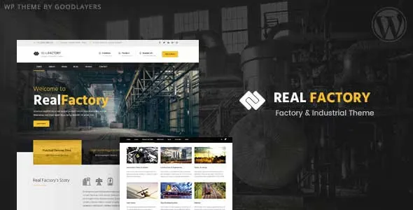 Real Factory (v1.4.9) 工厂/工业/建筑 WordPress主题 - 专业工业风网站设计