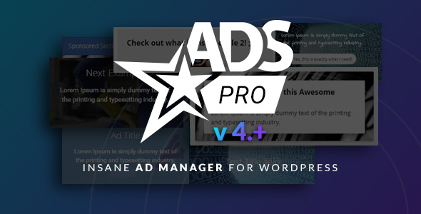 Ads Pro Plugin 4.71 开心版 - WordPress广告插件