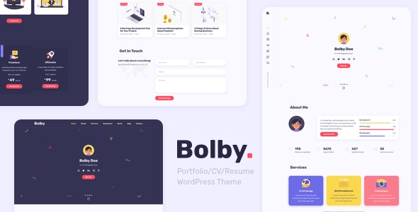 Bolby 1.0.5 - 简历个人作品展示WordPress主题