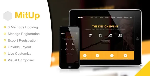 MitUp (v1.3.3) 活动与会议WordPress主题
