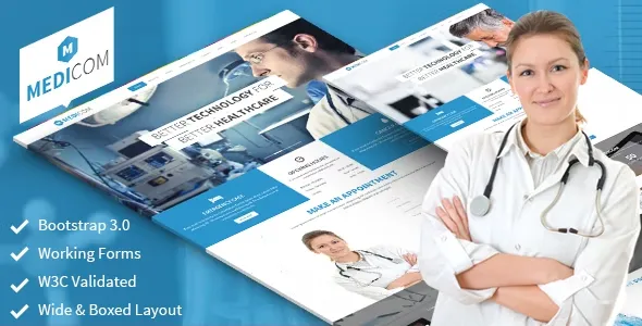 Medicom (v2.1) 医疗健康主题模板