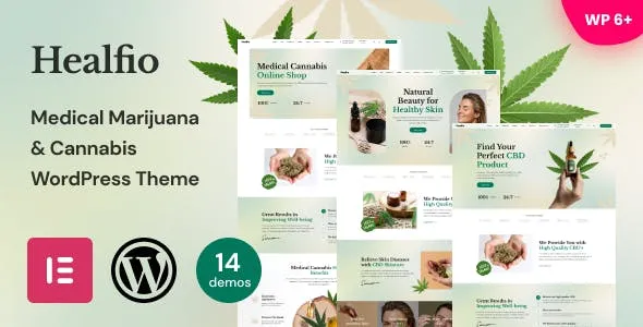 Healfio (v1.35) 医疗大麻与咖啡店WordPress主题