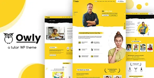 Owly 2.4 - 导师培训教育课程网站WordPress主题