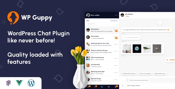 WP Guppy Pro 3.7 开心版 - WordPress实时聊天插件