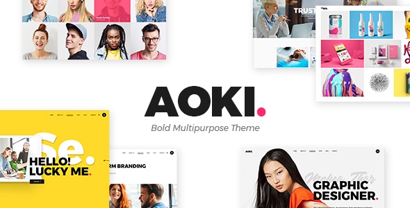 Aoki 1.7.0 开心版 - 创意设计机构作品展示网站Wordpress主题