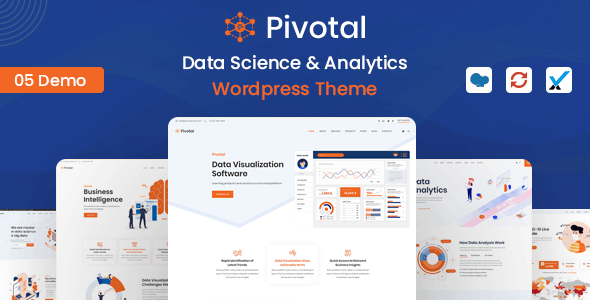 Pivotal 1.2 - 数据科学分析大数据网站WordPress主题