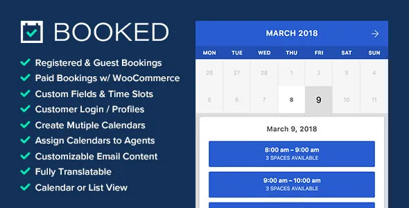 Booked 2.4.0 - WordPress预约