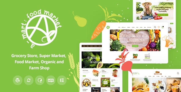 A-Mart 1.0.5 - 农副产品绿色食品农场网站WordPress主题