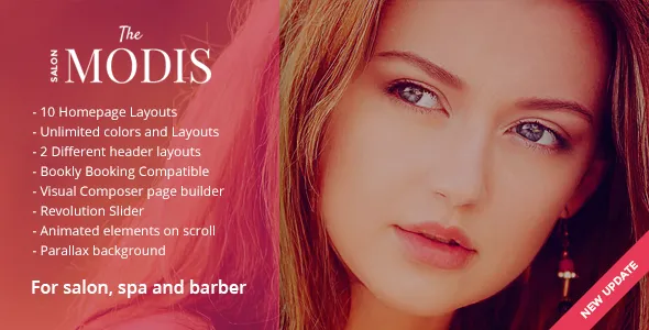 Modis v1.3.0 – Salon & Barber WordPress主题 – 美发沙龙与理发店网站模板