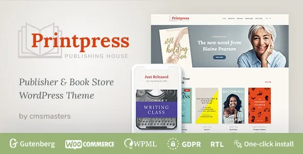 Printpress v1.1.9 书籍出版WordPress主题 - 专业出版解决方案