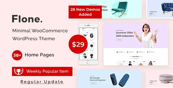 Flone 3.4.5 开心版 - 最小WooCommerce WordPress主题