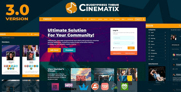 Cinematix v3.2.0 BuddyPress社区主题 - 电影爱好者社交平台模板