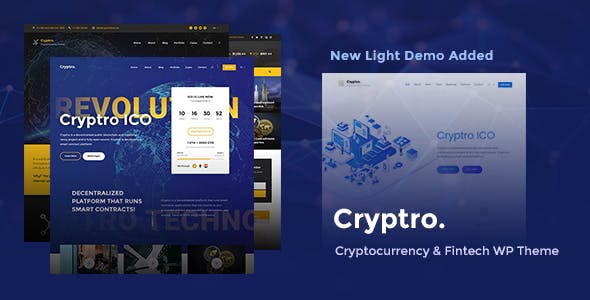 Cryptro 1.4.5 - 加密货币、区块链、比特币WordPress主题