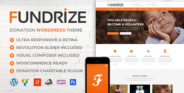 Fundrize 1.22 - 公益捐赠慈善网站WordPress主题