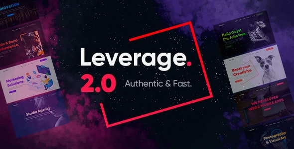 Leverage 2.2.0 - 创意作品集展示网站WordPress主题