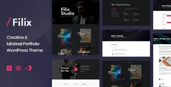 Filix 1.2.10 - 创意小型作品展示网站WordPress主题