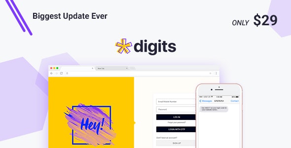 Digits 8.3.2.1 开心版 + Addons - WordPress手机号码注册和登录