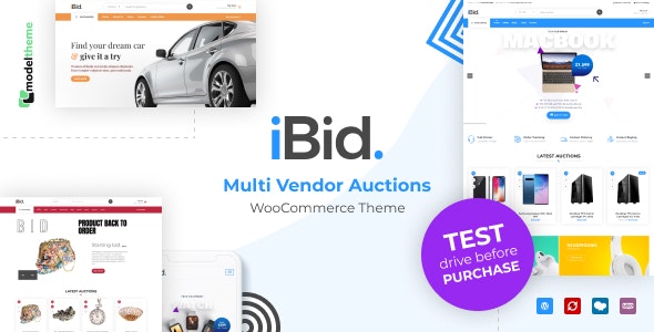 iBid 3.6.1 - 多供应商拍卖WooCommerce主题