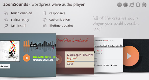 ZoomSounds 6.73 - WordPress音频播放器插件