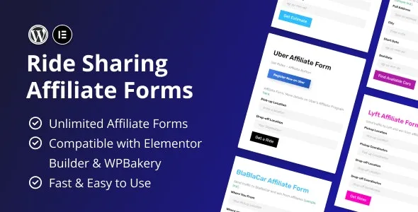 Ride Sharing Affiliate Forms v1.0 - 网约车联盟表单插件