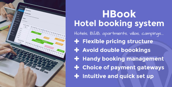 HBook 2.0.9 开心版 - 酒店预订系统WordPress插件
