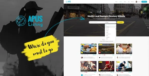 ApusListing v1.2.46 目录列表WordPress主题 - 专业网站目录解决方案