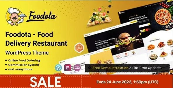 Foodota 1.0.8 - 餐饮美食在线外卖点餐网站WordPress主题