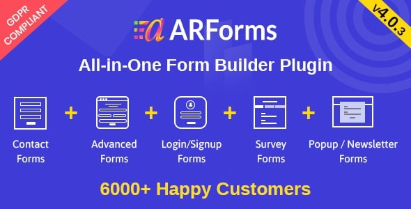 ARForms 5.9 开心版 - WordPress表单生成器插件