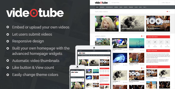 VideoTube 3.4.6 - 视频门户杂志网站WordPress主题