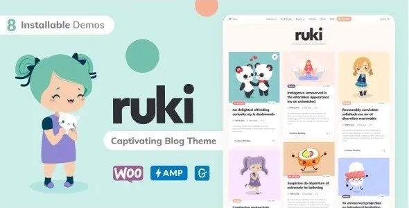 Ruki 1.3.1 - 迷人简约个人博客网站WordPress主题