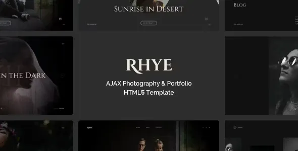 v1.8.0 Rhye AJAX Portfolio HTML5 Template - 响应式AJAX作品集HTML5模板