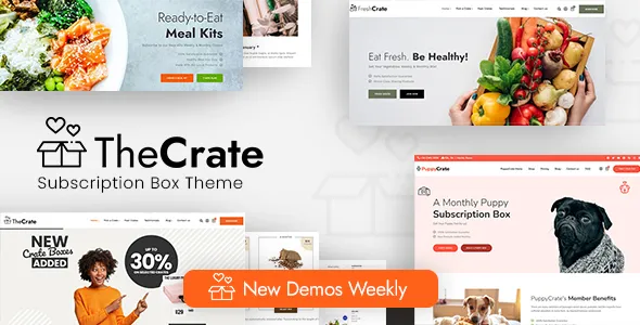 TheCrate v2.0 WooCommerce订阅盒子主题 - 专为订阅盒子设计的WooCommerce主题