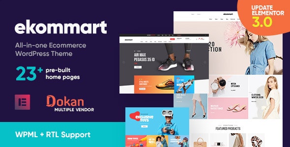 ekommart 3.8.4 - 一体式电子商务WordPress主题