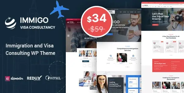 Immigo 1.3.0 - 移民签证咨询网站WordPress主题