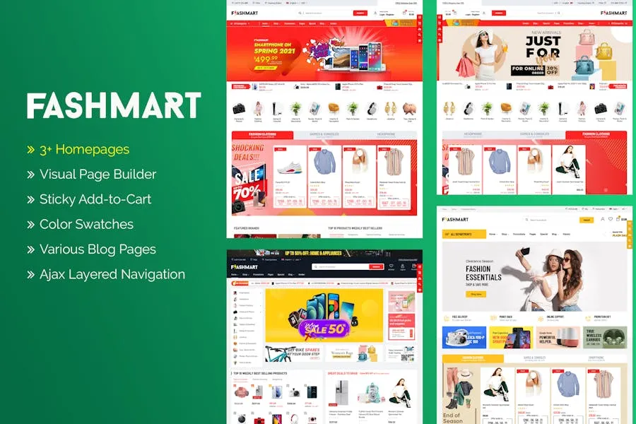 FlashMart v2.0.15 多功能Elementor WooCommerce WordPress主题 - 电商网站建设利器
