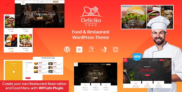 Deliciko 2.0.1 - 餐厅美食网站WordPress主题