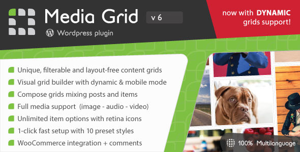 Media Grid 7.3.1 - WordPress响应式组合