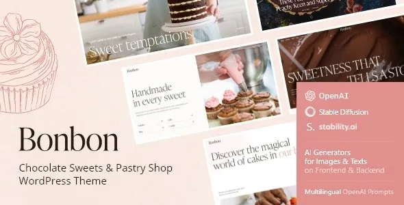 Bonbon v1.2.0 Chocolate Sweets & Pastry Theme - 巧克力甜品糕点店WordPress主题