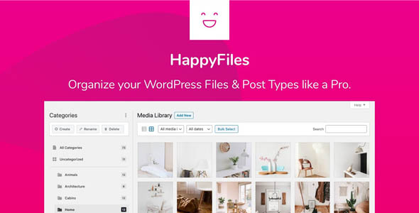 HappyFiles Pro 1.7.0 - WordPress媒体文件夹