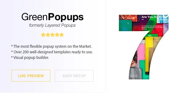 Green Popups (v7.53) WordPress弹窗插件