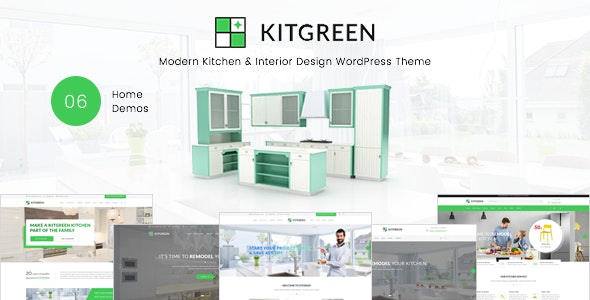 KitGreen 3.0.2 - 室内厨房设计网站WordPress主题