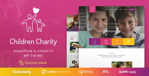 Children Charity 1.1.9 - 非营利捐赠组织WordPress主题